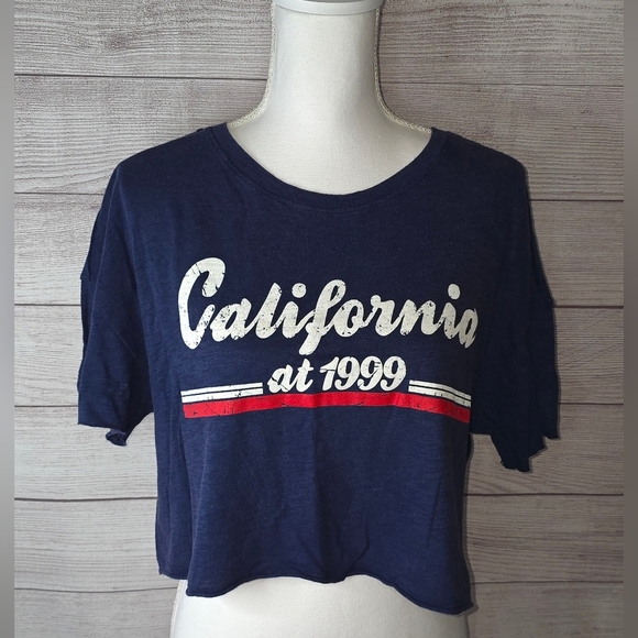 Cropped Graphic Tee Size Large - Picture 1 of 3